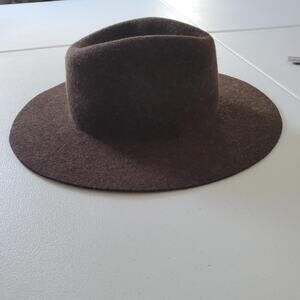 Pistil Hat Cowboy Wool Wide Brim Classic Western Structured Felt Fedora Medium
